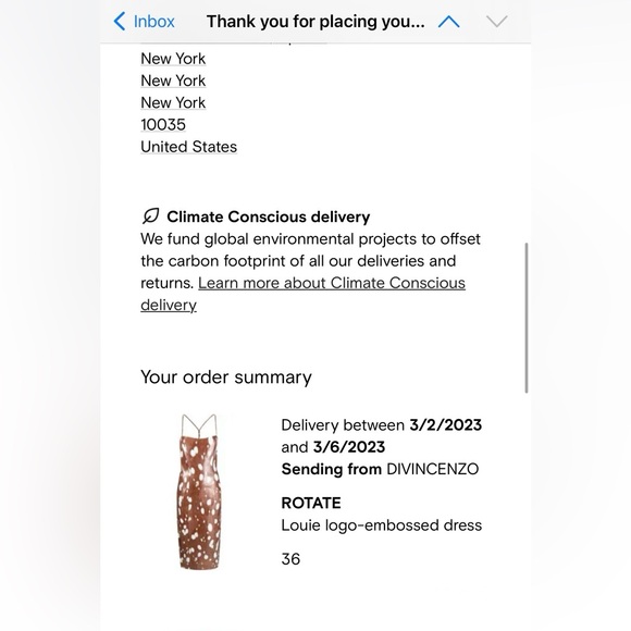 ROTATE Birger Christensen Louie Dress cow print dress - Picture 5 of 9